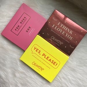 3 ColourPop Eyeshadow Palettes bundle